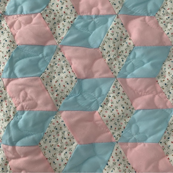 Handmade Baby Quilt 54 x 42 inches - Picture 3 of 5